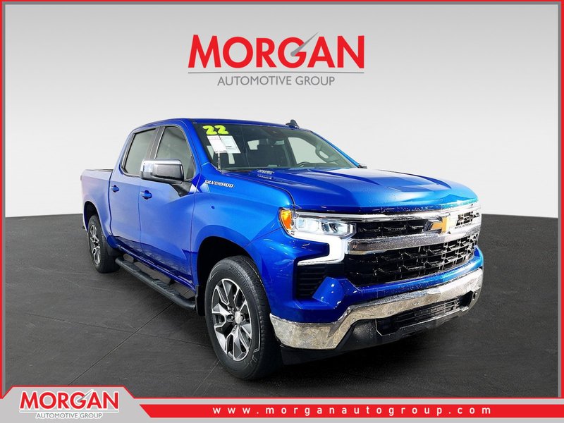 2022 Chevrolet Silverado 1500 LT in Blue — front three-quarter view
