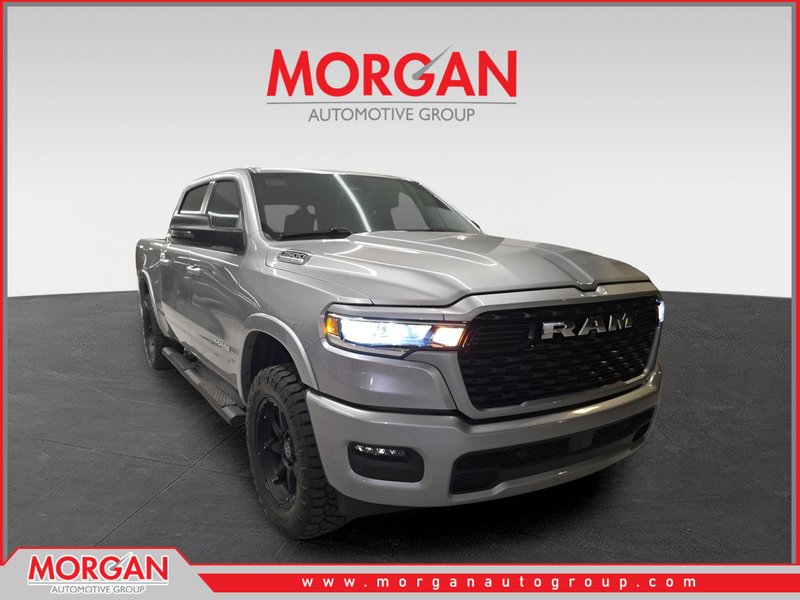 2026 Ram 1500 Big Horn in Billet Silver Metallic Clearcoat — front three-quarter view