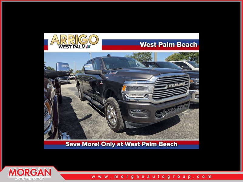 2024 Ram 2500 Laramie in Gray — front three-quarter view