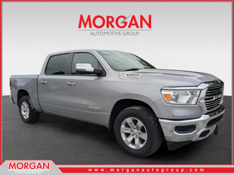 2024 Ram 1500 Laramie in Silver — front three-quarter view