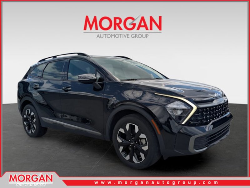 2023 Kia Sportage X-Line in Black — front three-quarter view