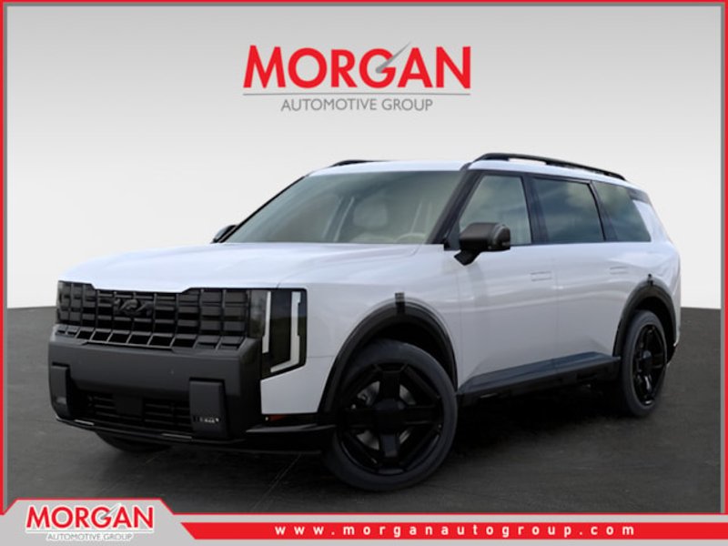 2027 Kia Telluride X-Line EX in White — front three-quarter view