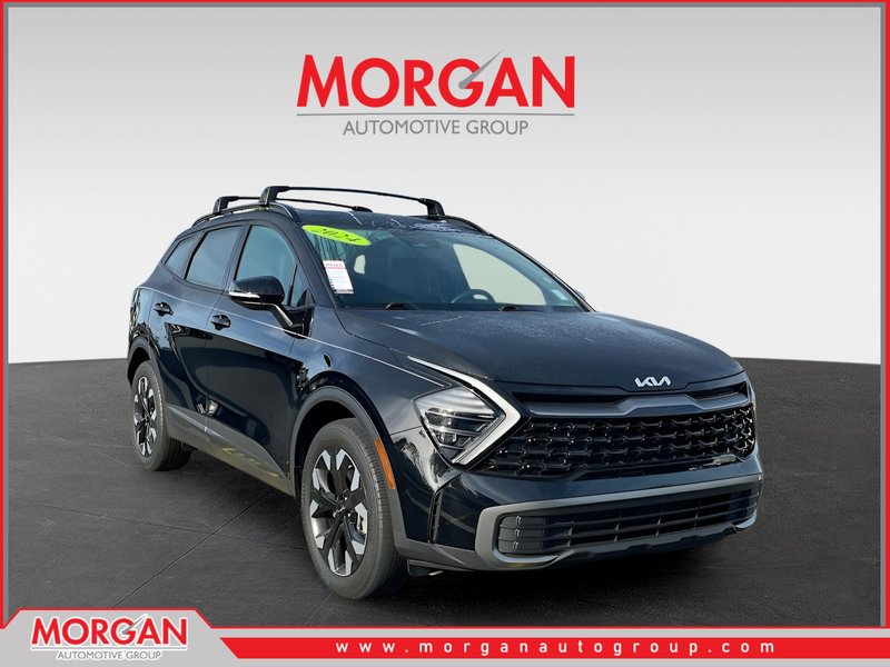 2024 Kia Sportage X-Line in Black — front three-quarter view