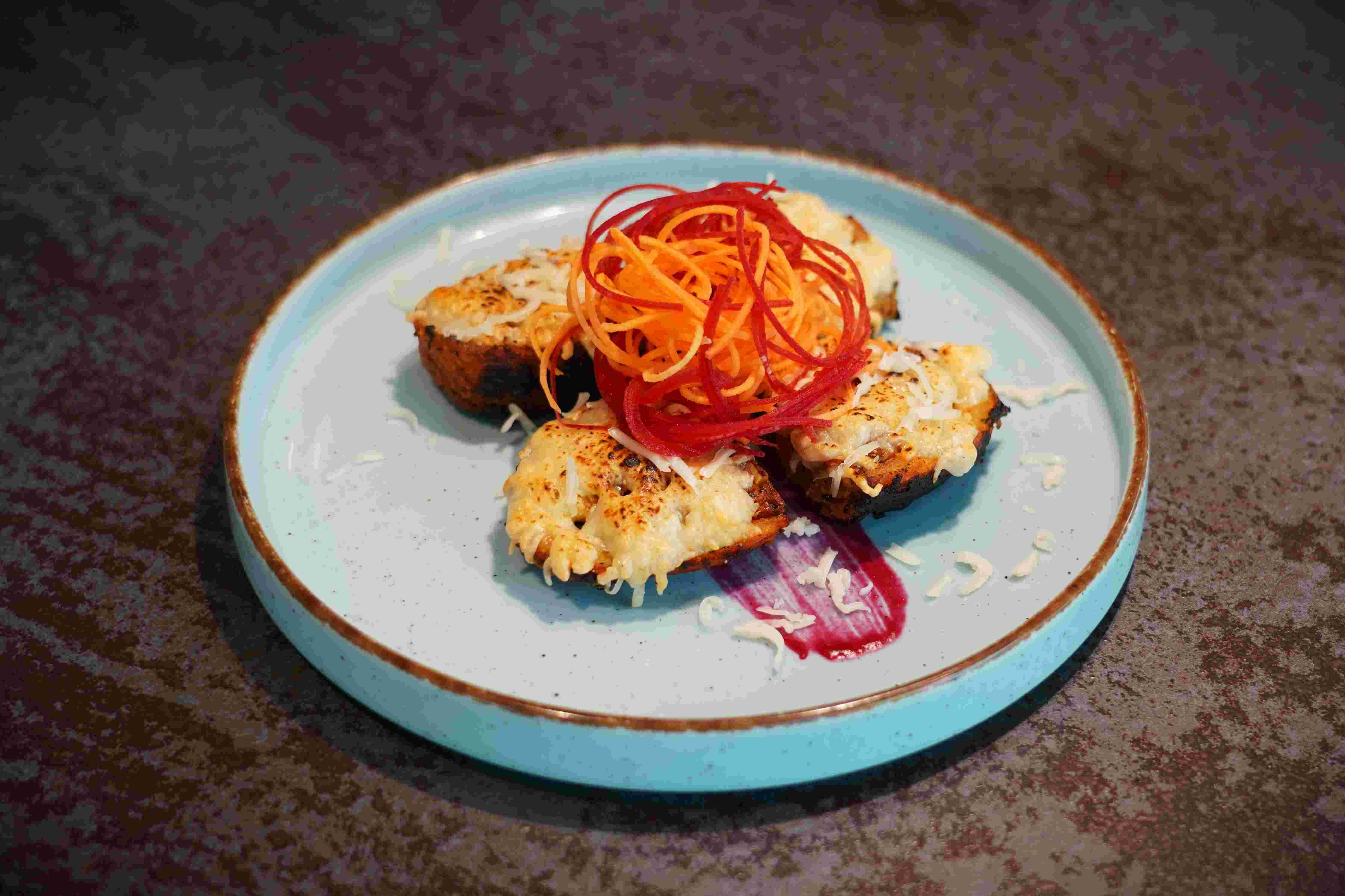 Bharwan Aloo Augratin