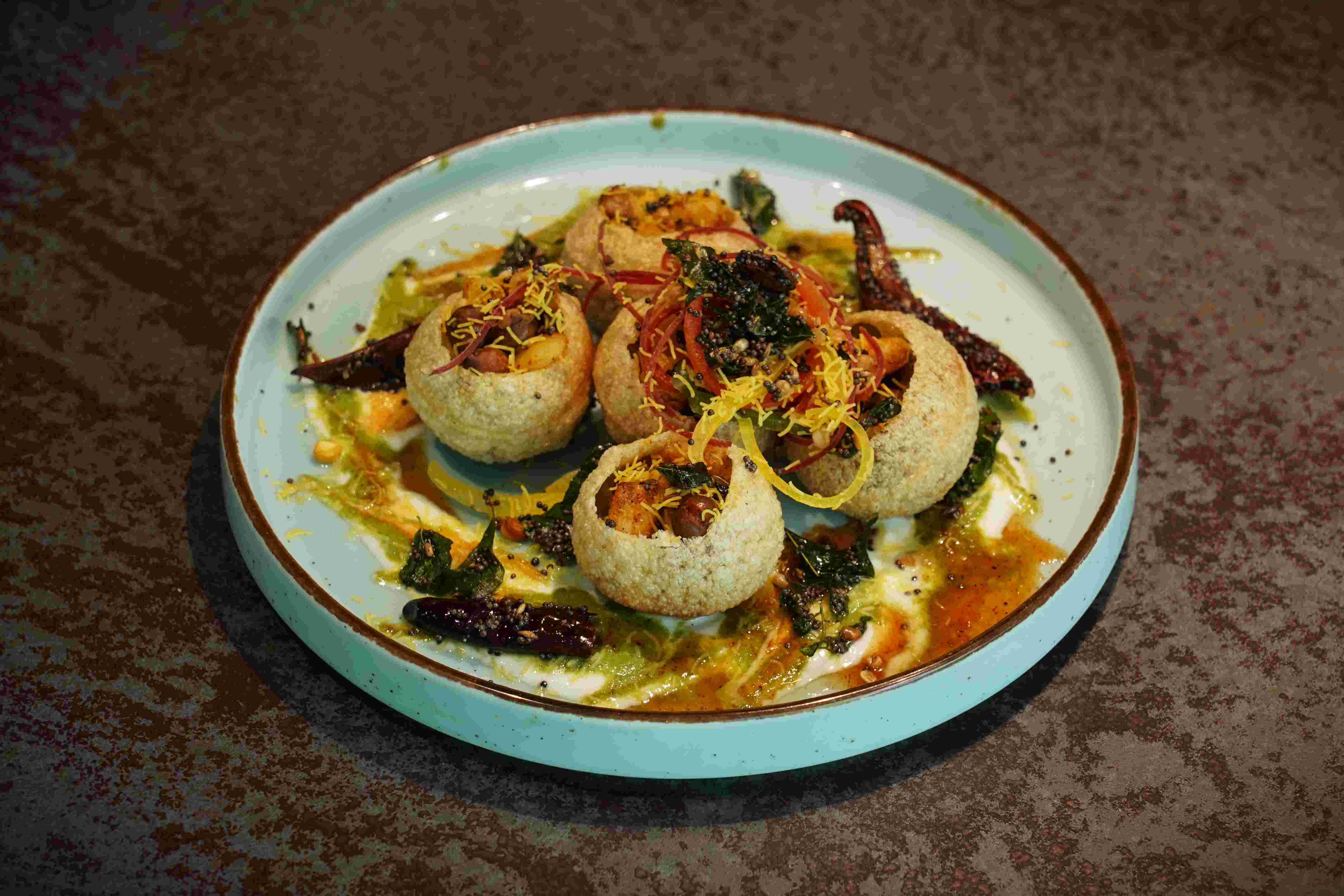 Chettinad Aloo Chana Puchka