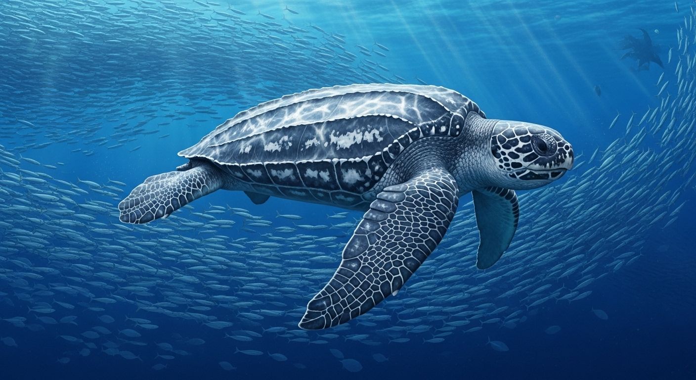 biggest leatherback sea turtle