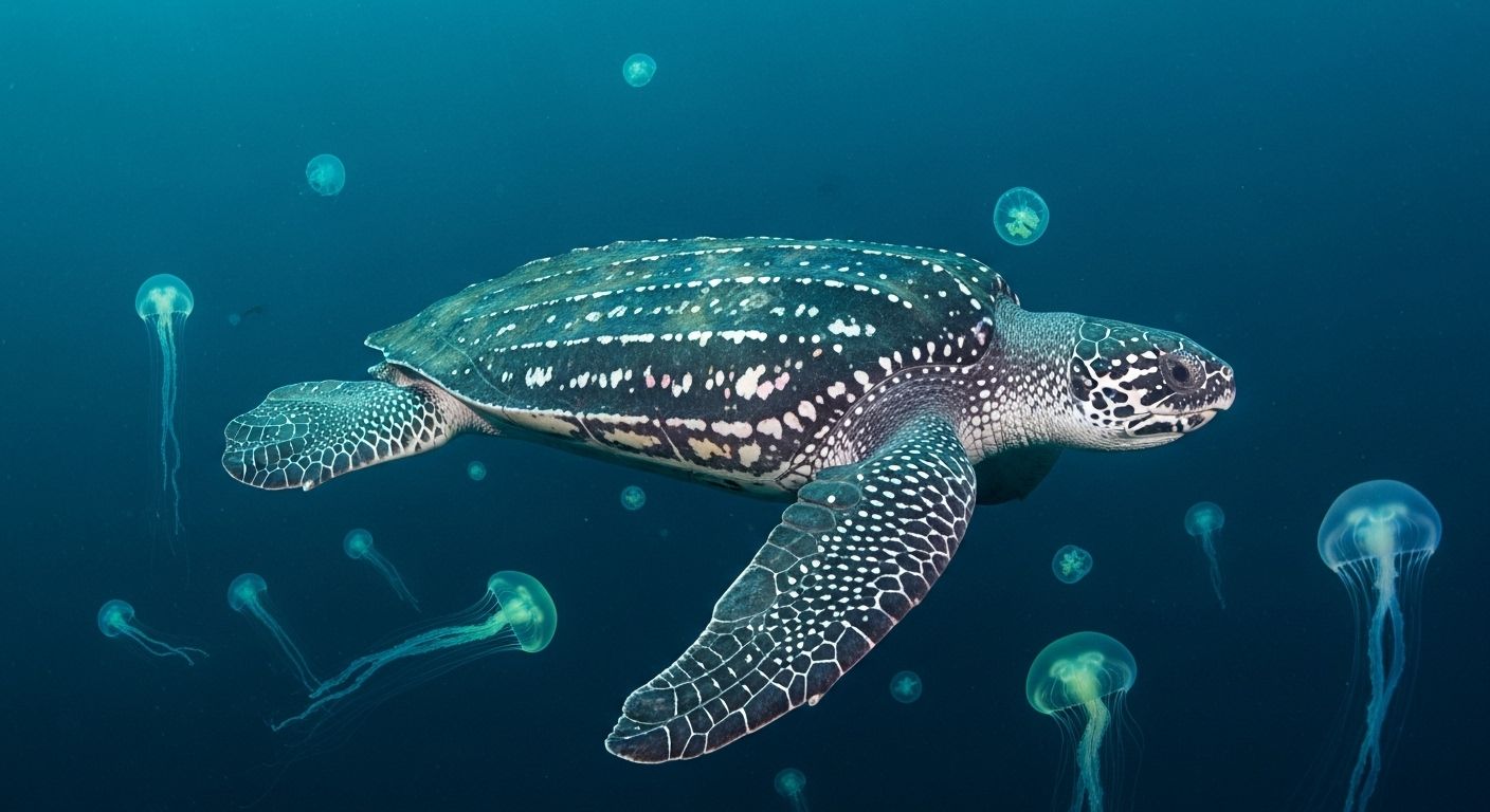 biggest leatherback turtle