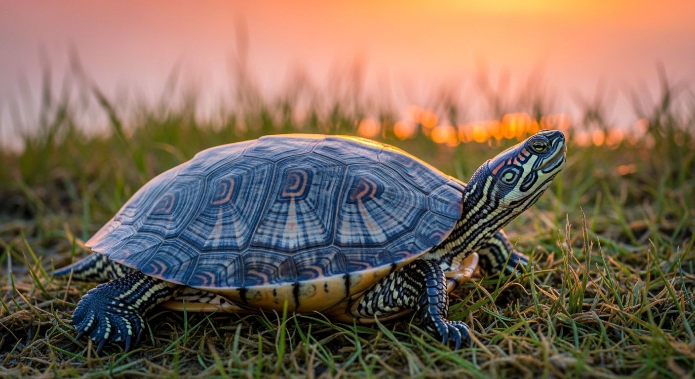 Blue Diamondback Terrapin Sapphire Rare