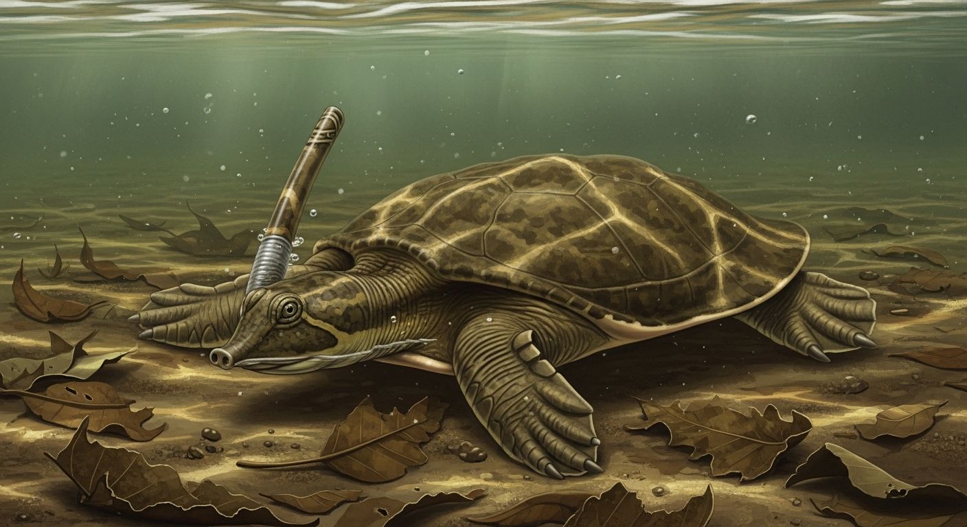 Bottlenose Turtle Glides in Unique Freshwater Niche
