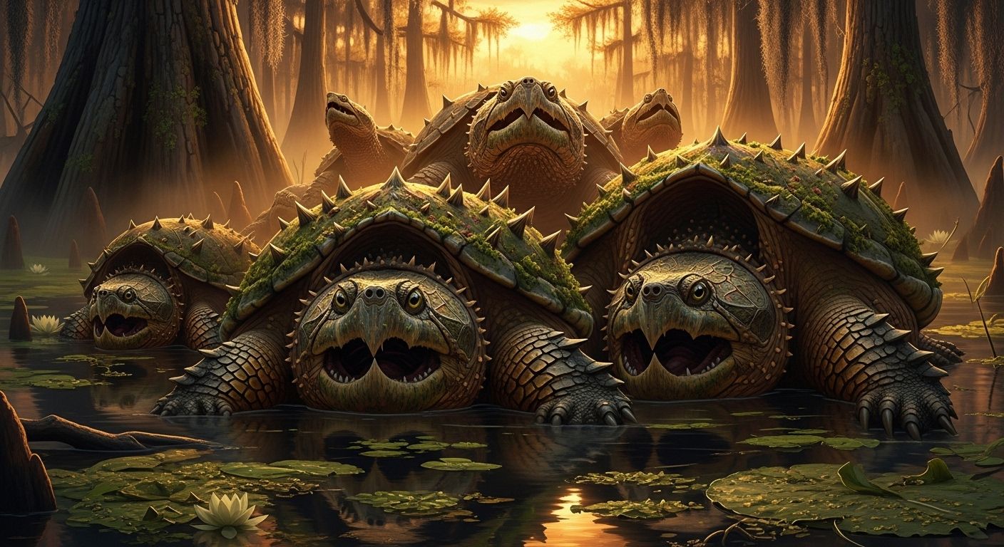 different types of snapping turtles