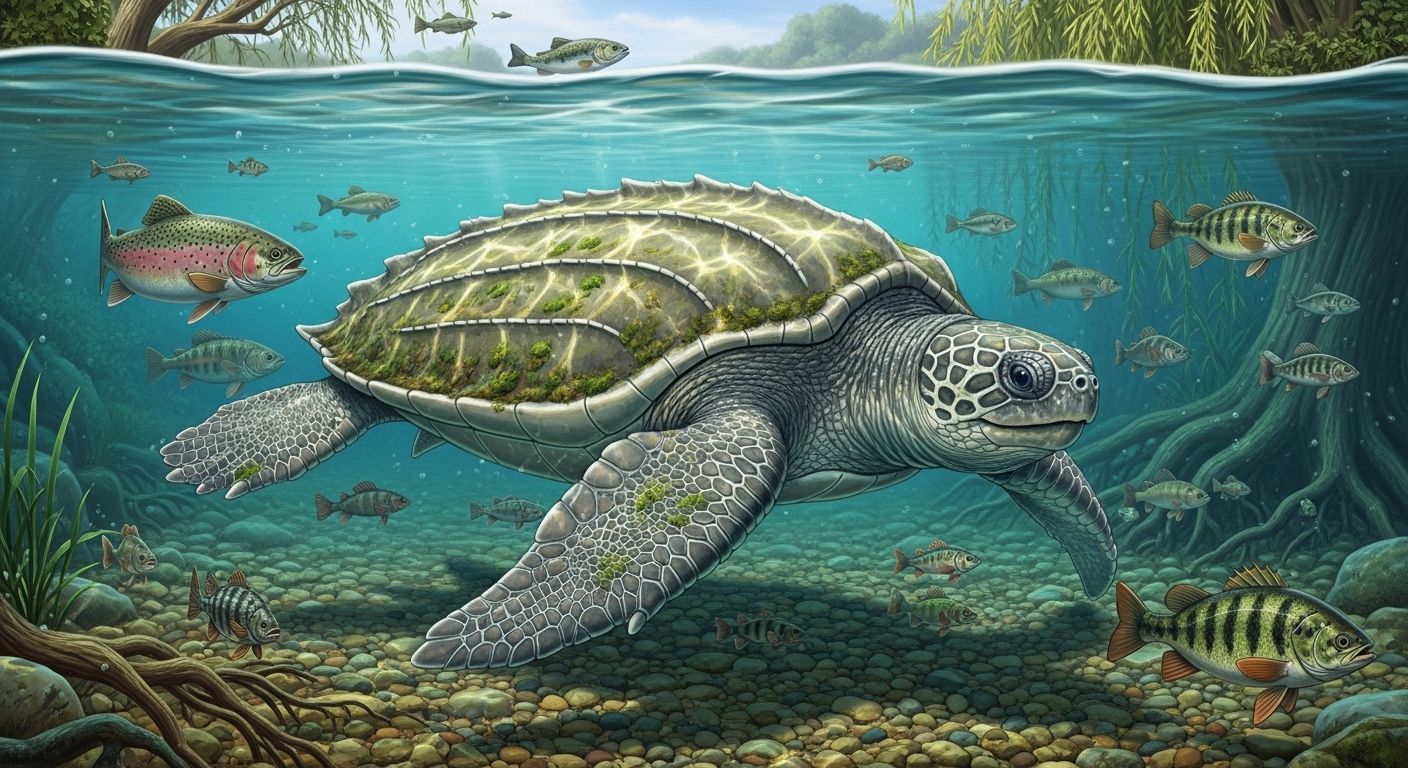 Freshwater Leatherback Turtle Adapts to River Life