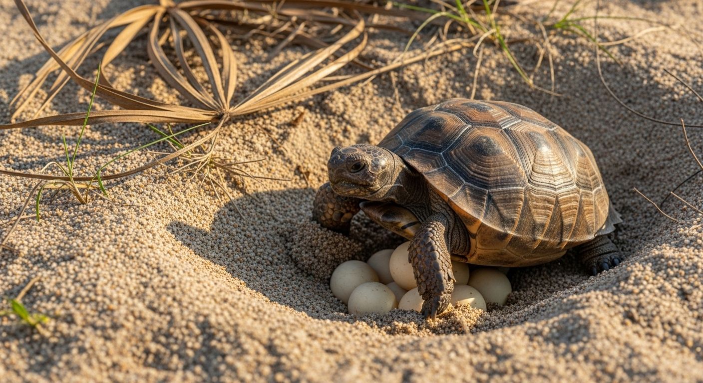 Gopher Turtle Eggs Nest in Sandy Burrows Safely