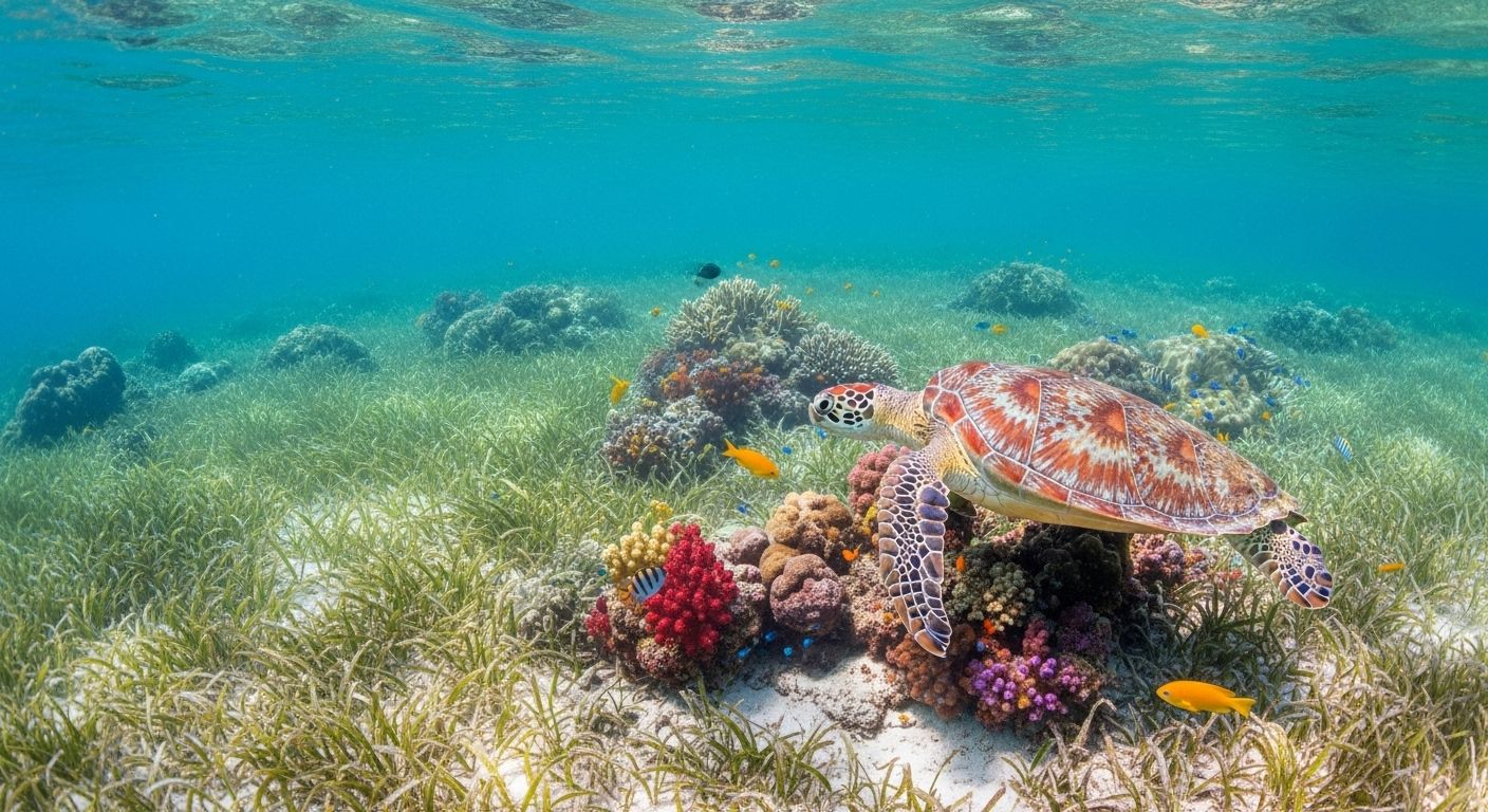 green sea turtle habitat description