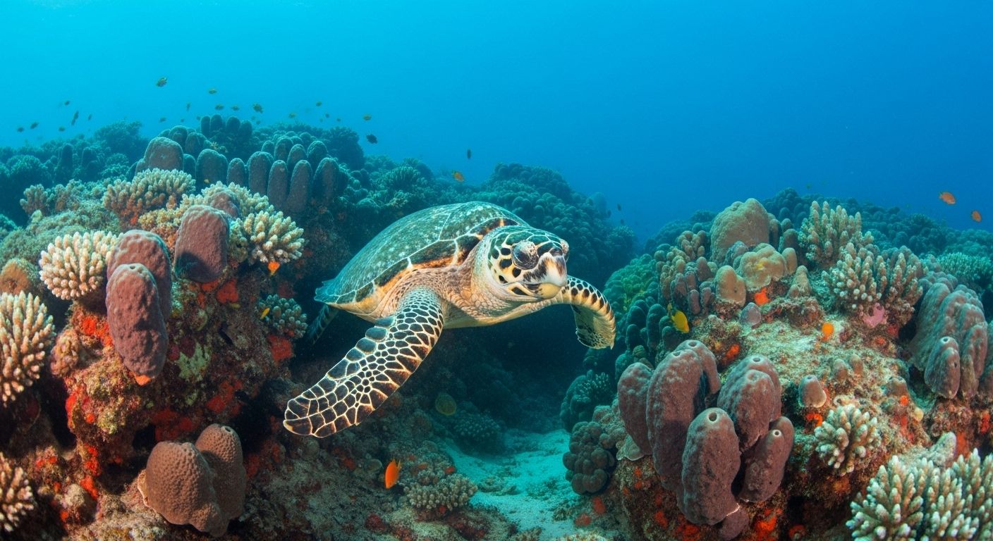 Hawksbill Habitat Thrives in Tropical Reefs