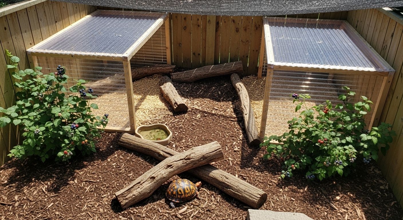 Outdoor Box Turtle Habitat Predator Proof Outdoor Box Turtle Habitat Predator Proof