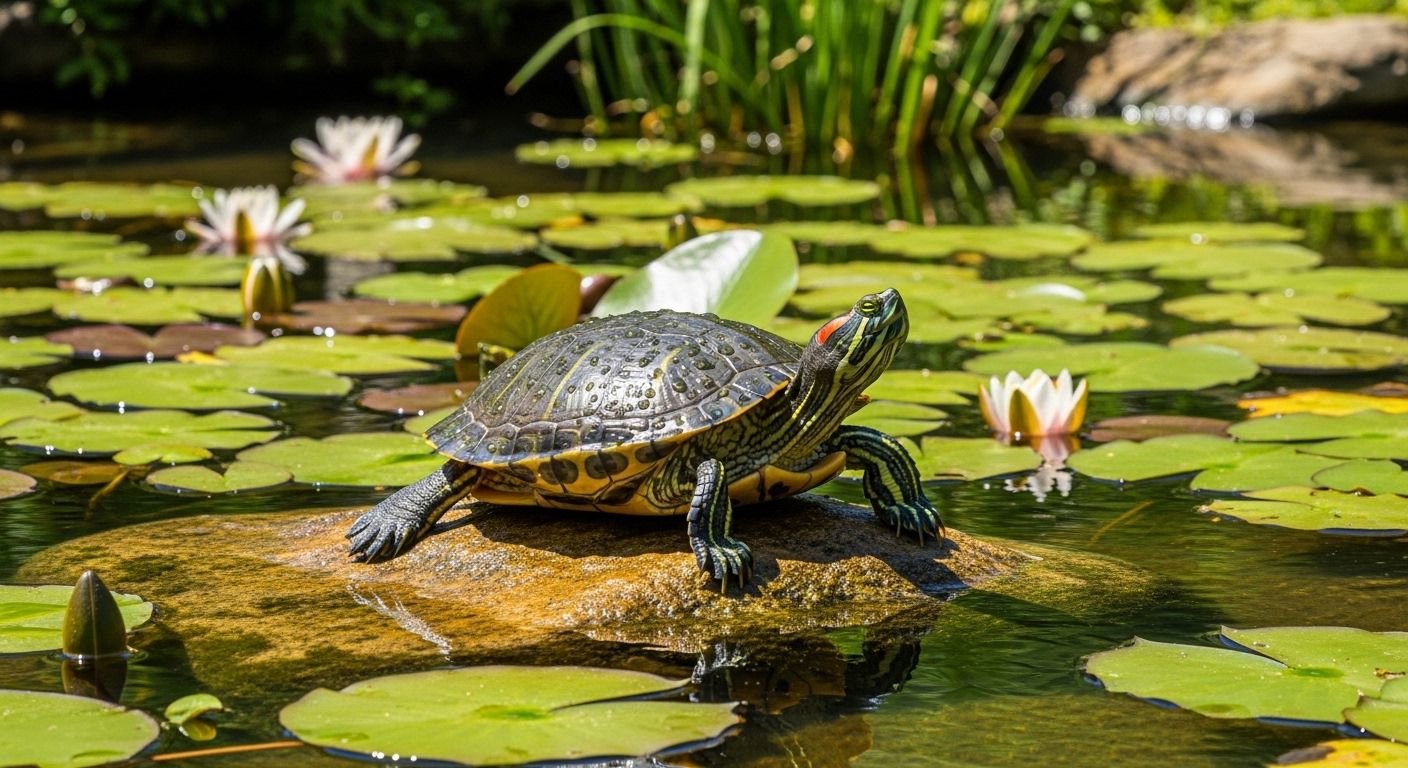 turtle with red stripes