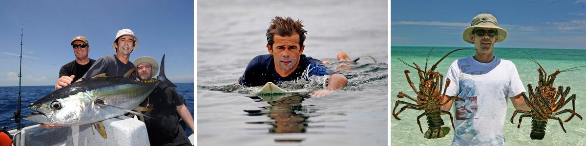 Manu en mer – pêche et surf