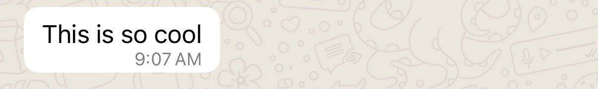 WhatsApp reaction