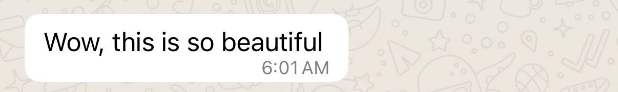 WhatsApp reaction