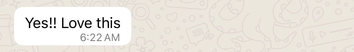 WhatsApp reaction
