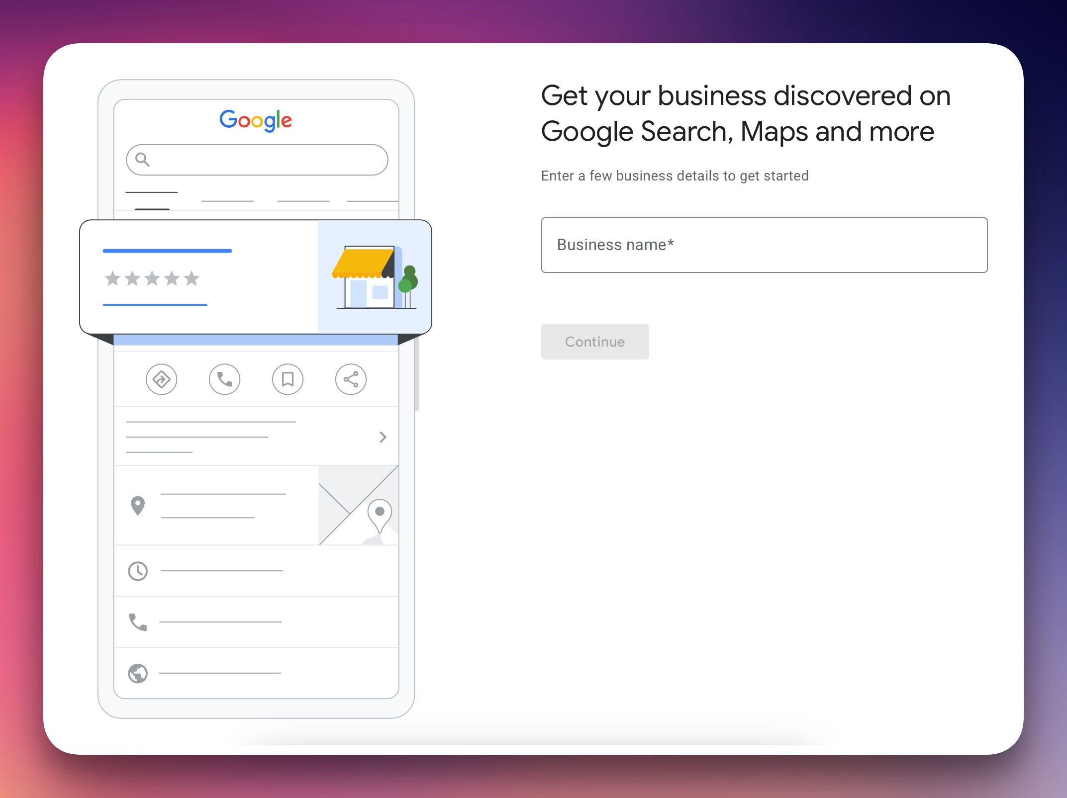 Getting started with Google My Business