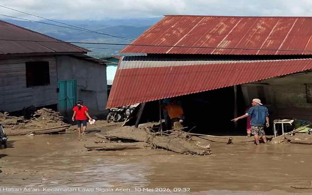 Mencekam! Banjir Bandang Kembali Terjang Aceh Tenggara, Akses Jalan Nasional Terhambat