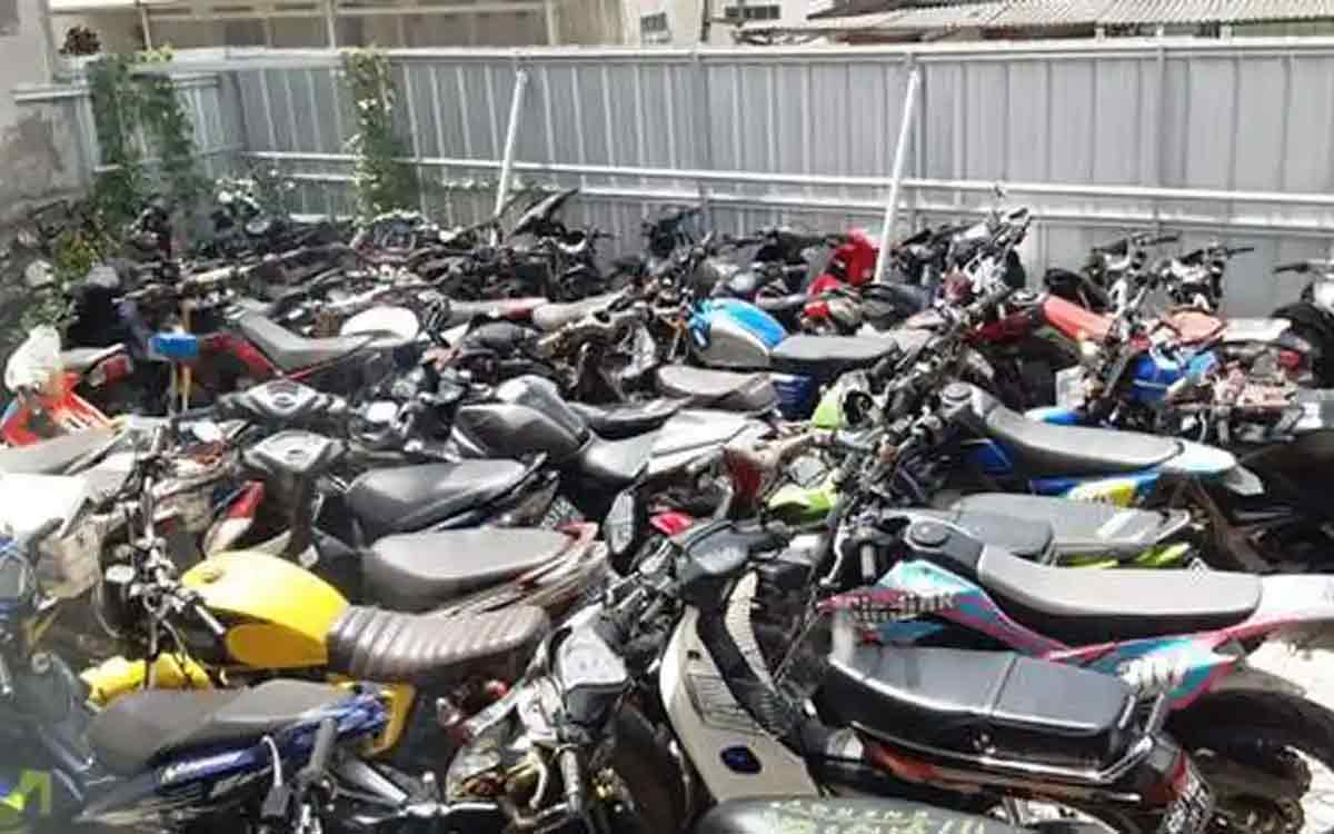 Terbongkar! Polisi menyita 30 unit sepeda motor Hasil kejahatan Jalanan Di Makassar
