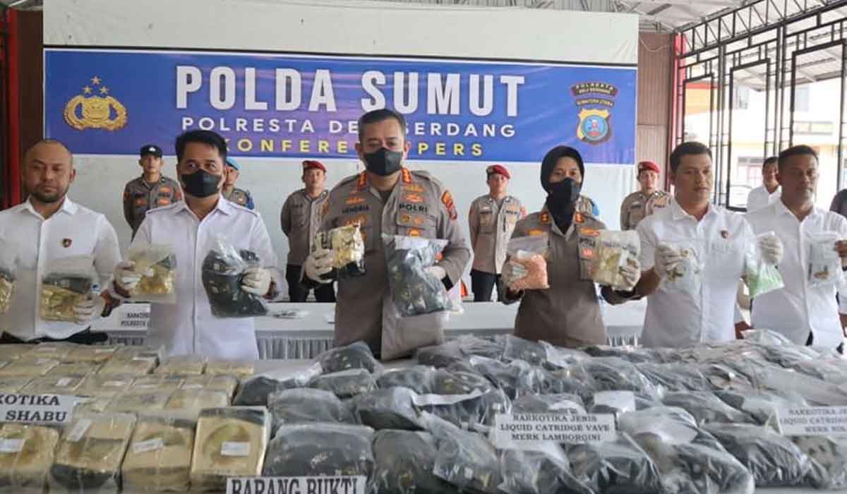 Ditangkap! Remaja 17 Tahun Bawa 53 Kg Sabu dan 9.112 Ekstasi di Deli Serdang