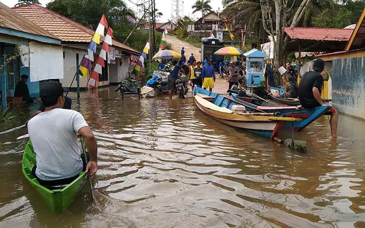 Sungai Mentaya Meluap! Enam Desa di Kotawaringin Timur Terendam Banjir