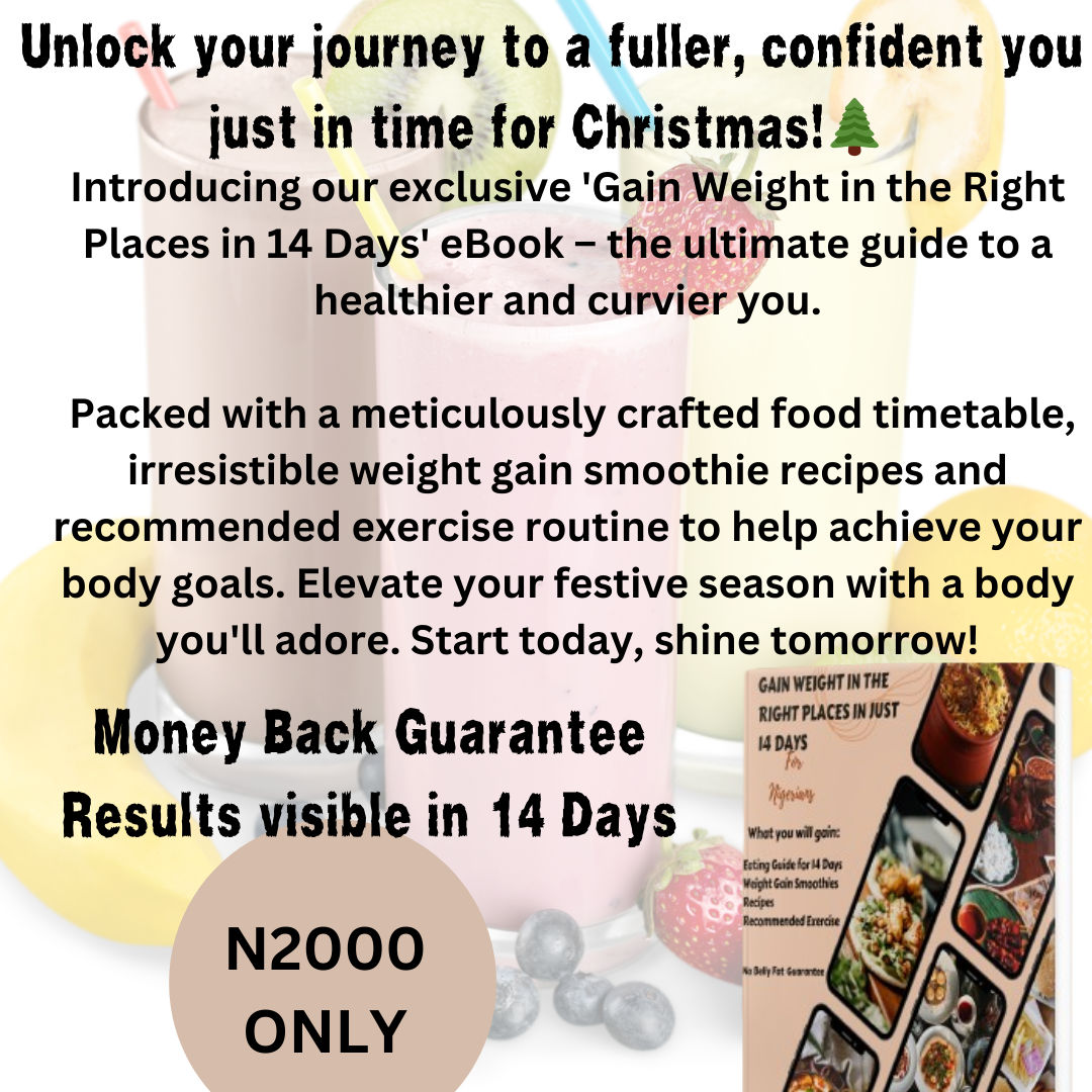 Gain weight in the Right Places in just 14 Days 