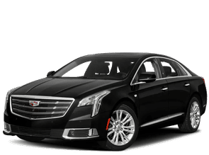 Side view of a 3 passenger town car