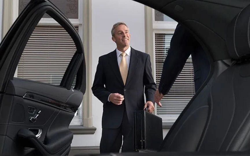 Man waiting for his limo