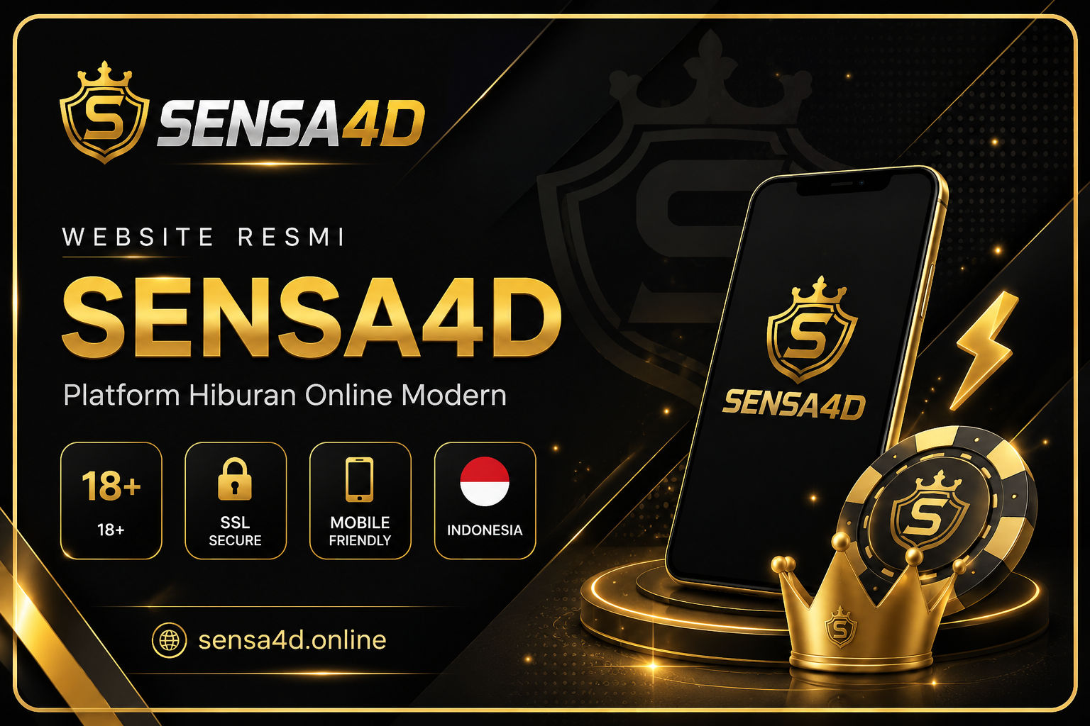 Tampilan utama website SENSA4D