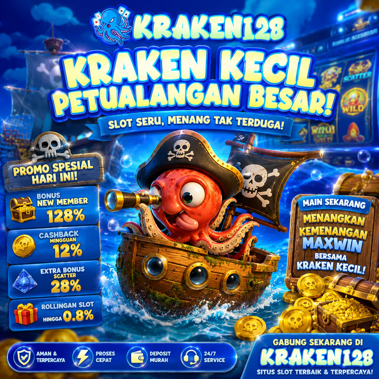 KRAKEN128 : Menguak Tuntas Isi Harta Karun di Setiap Permainan