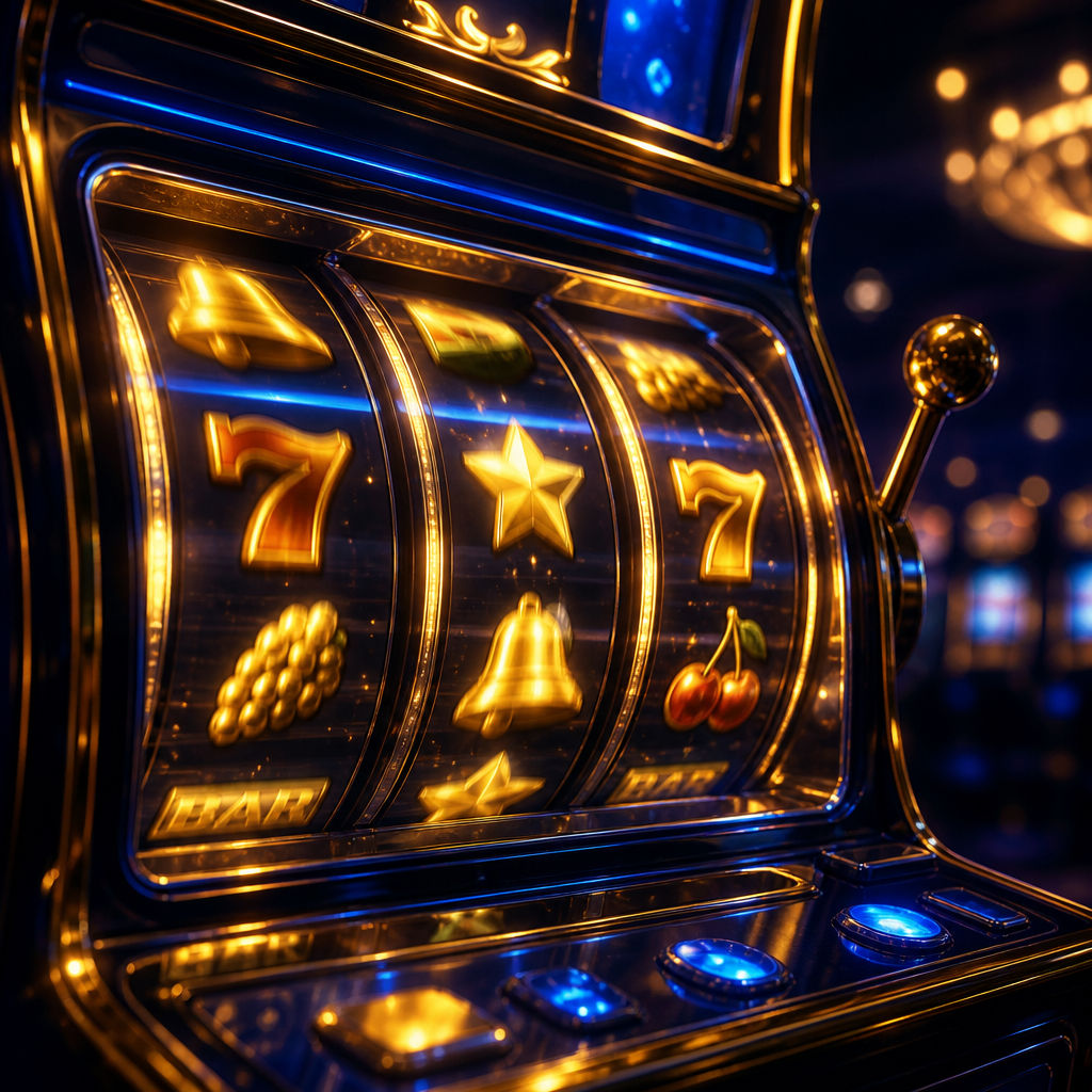 Mesin toto slot BK8 dengan tampilan layar berkilauan