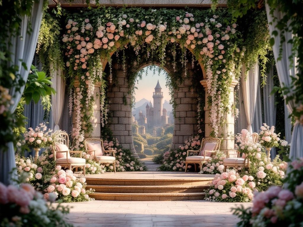 Setting the scene - Creating your own fairytale tower for a Rapunzel themed wedding