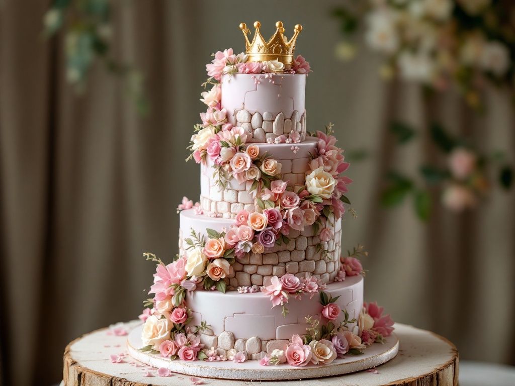 A feast fit for royalty - Tangled-inspired wedding cake and menu