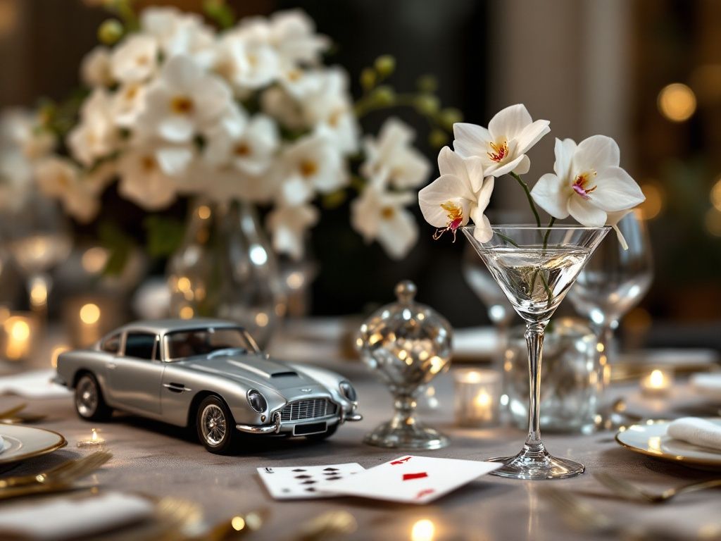 Decor and details - bringing your James Bond wedding to life