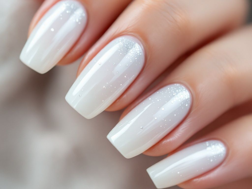 Modele de unghii albe simple sau nail art, de vara 2