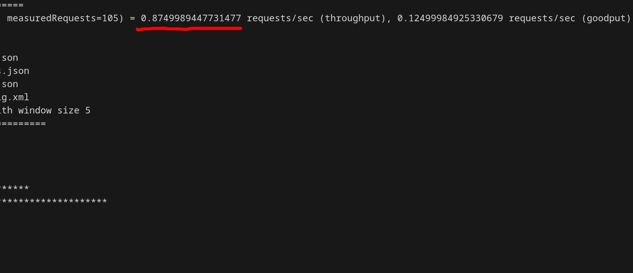 A terminal showing Benchbase with 0.87 TPS