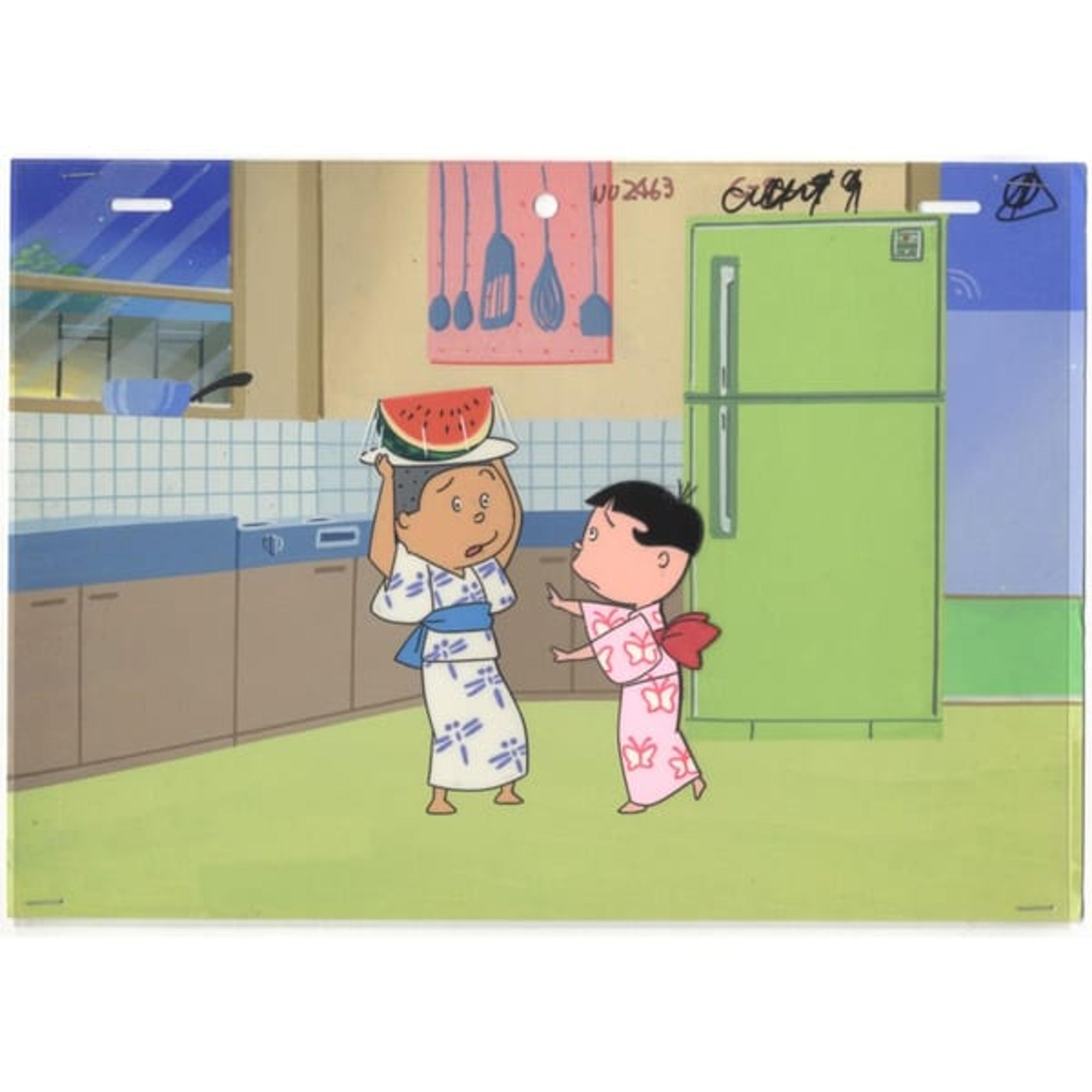 Original Sazae san Anime Cel
