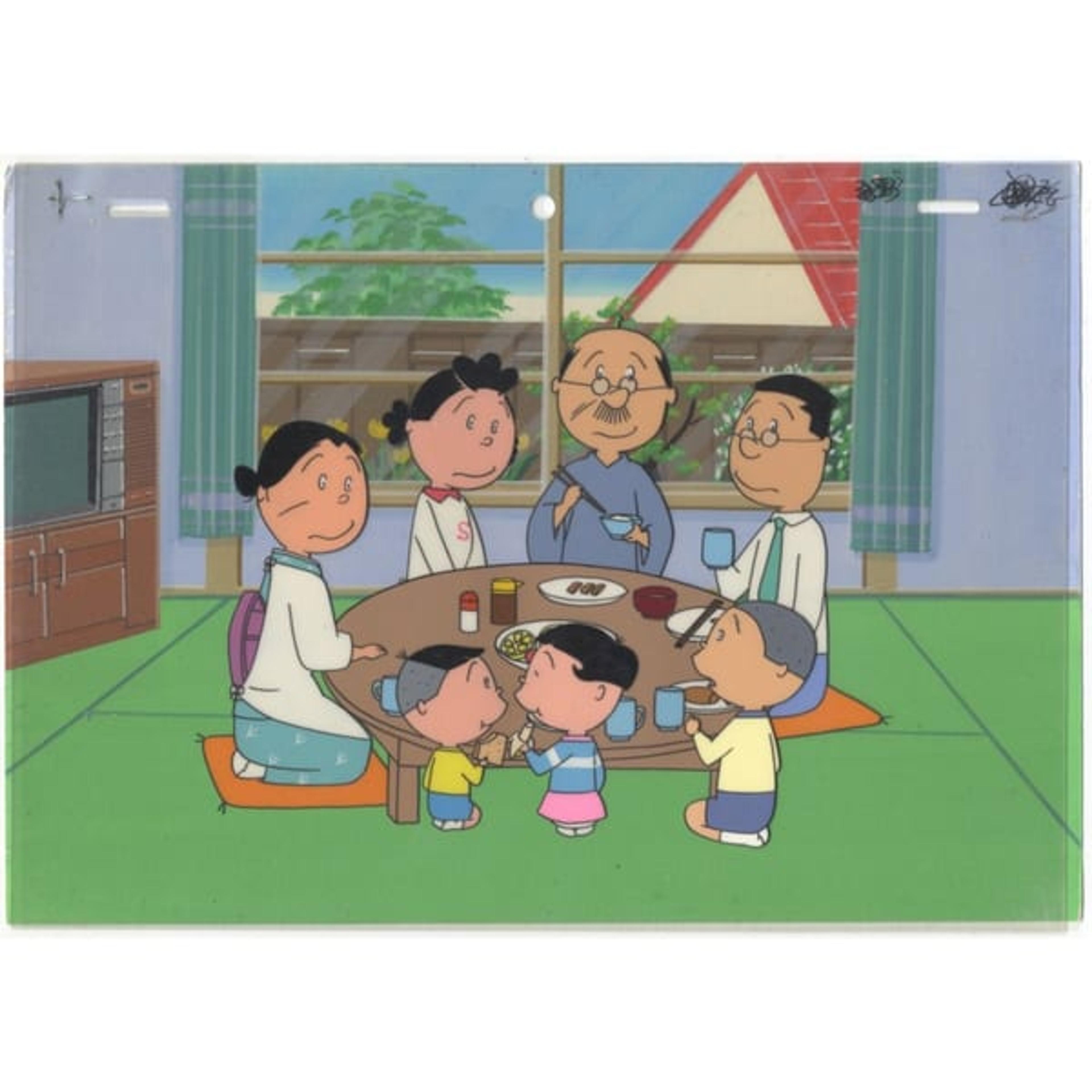 Original Sazae san Anime Cel