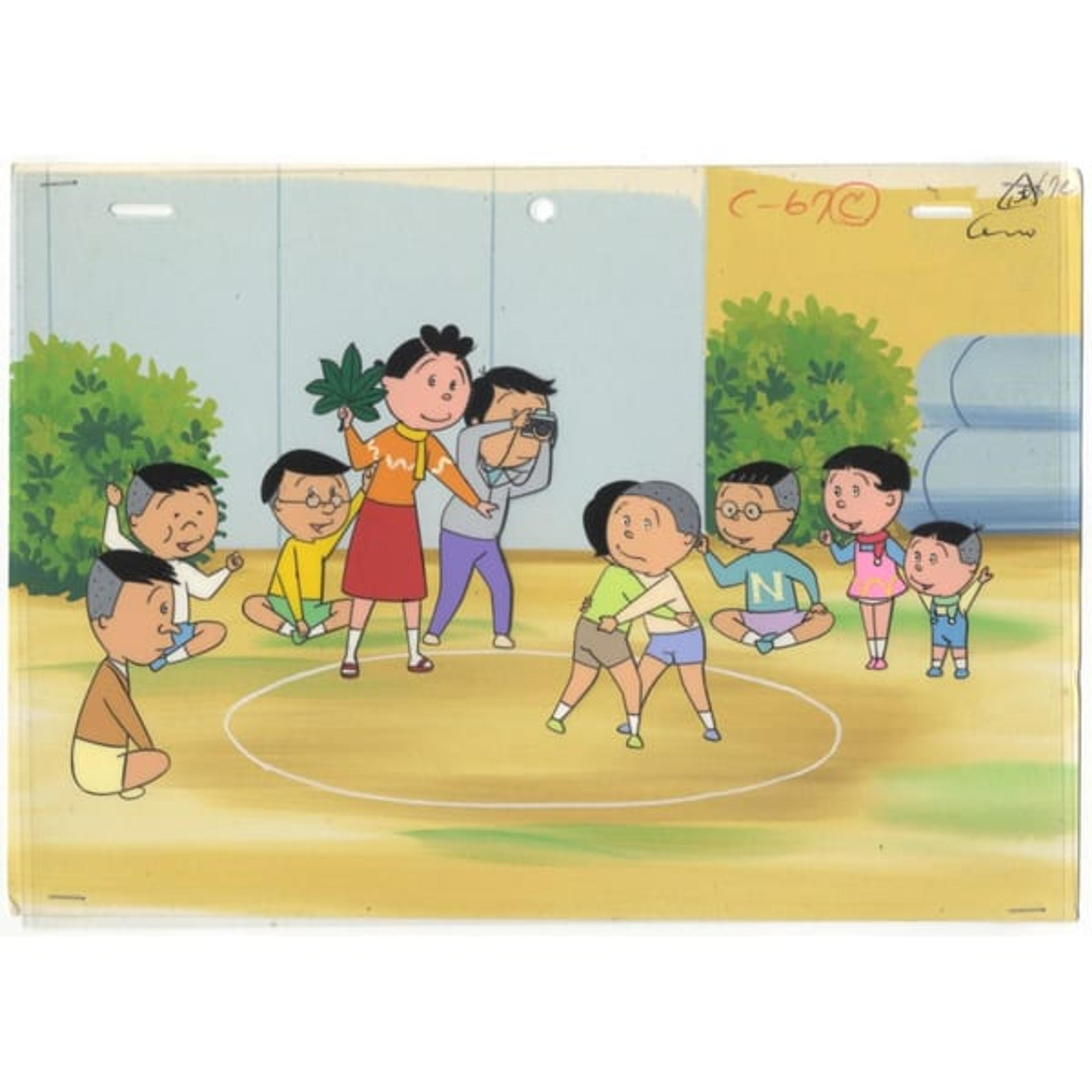 Original Sazae san Anime Cel