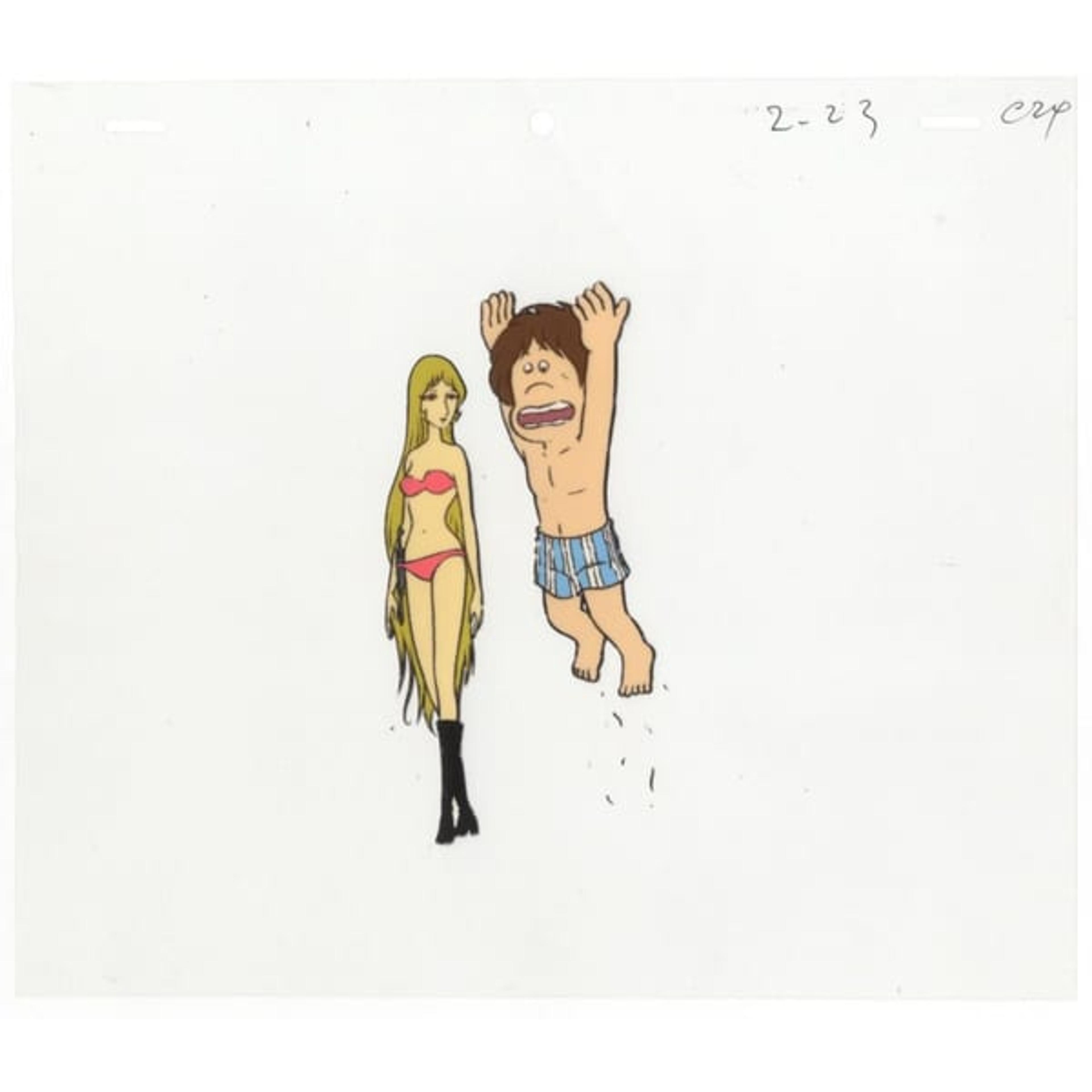 Original Galaxy Express 999 Tetsuro Hoshino, Matael Anime Cel