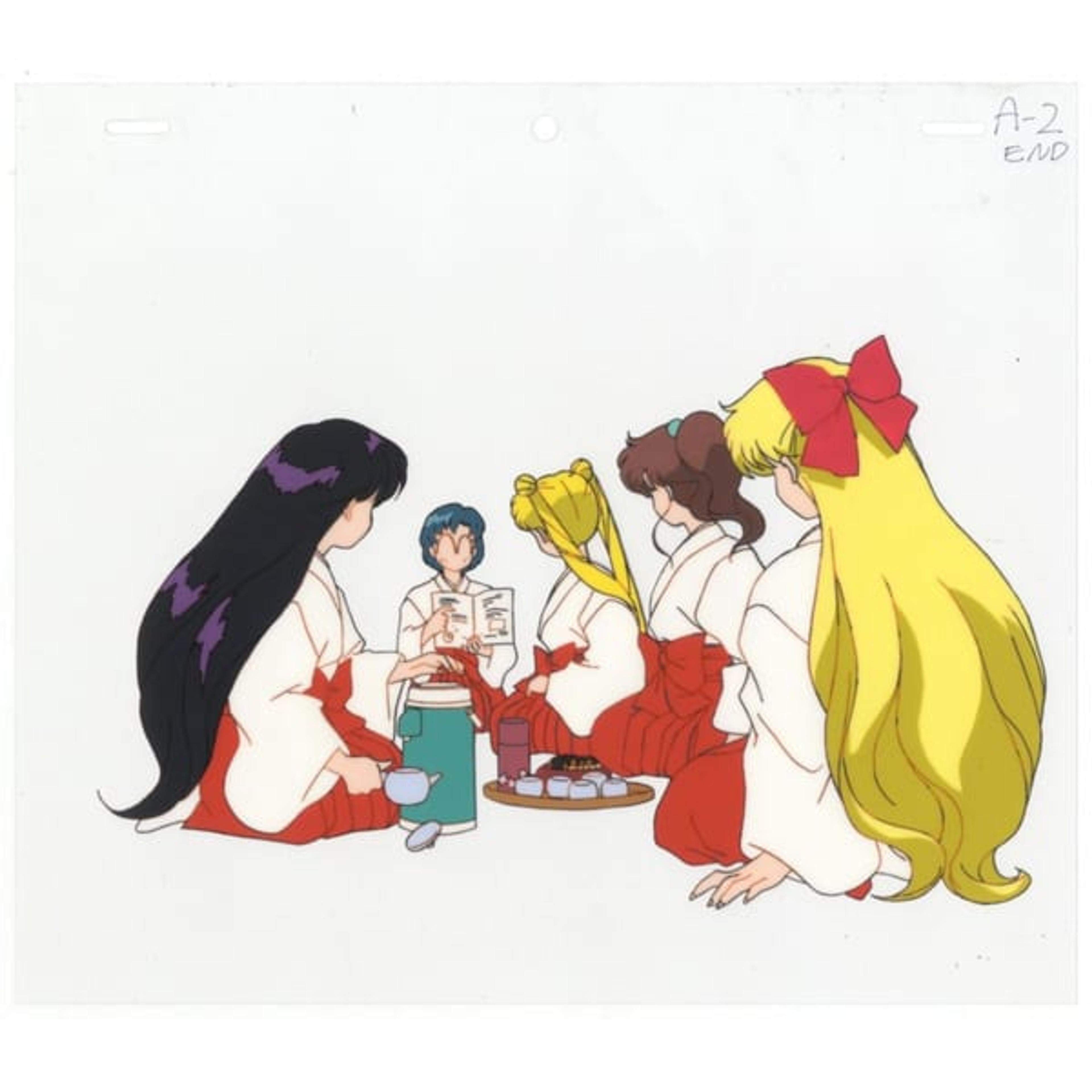 Original Sailor Moon Sailors Anime Cel