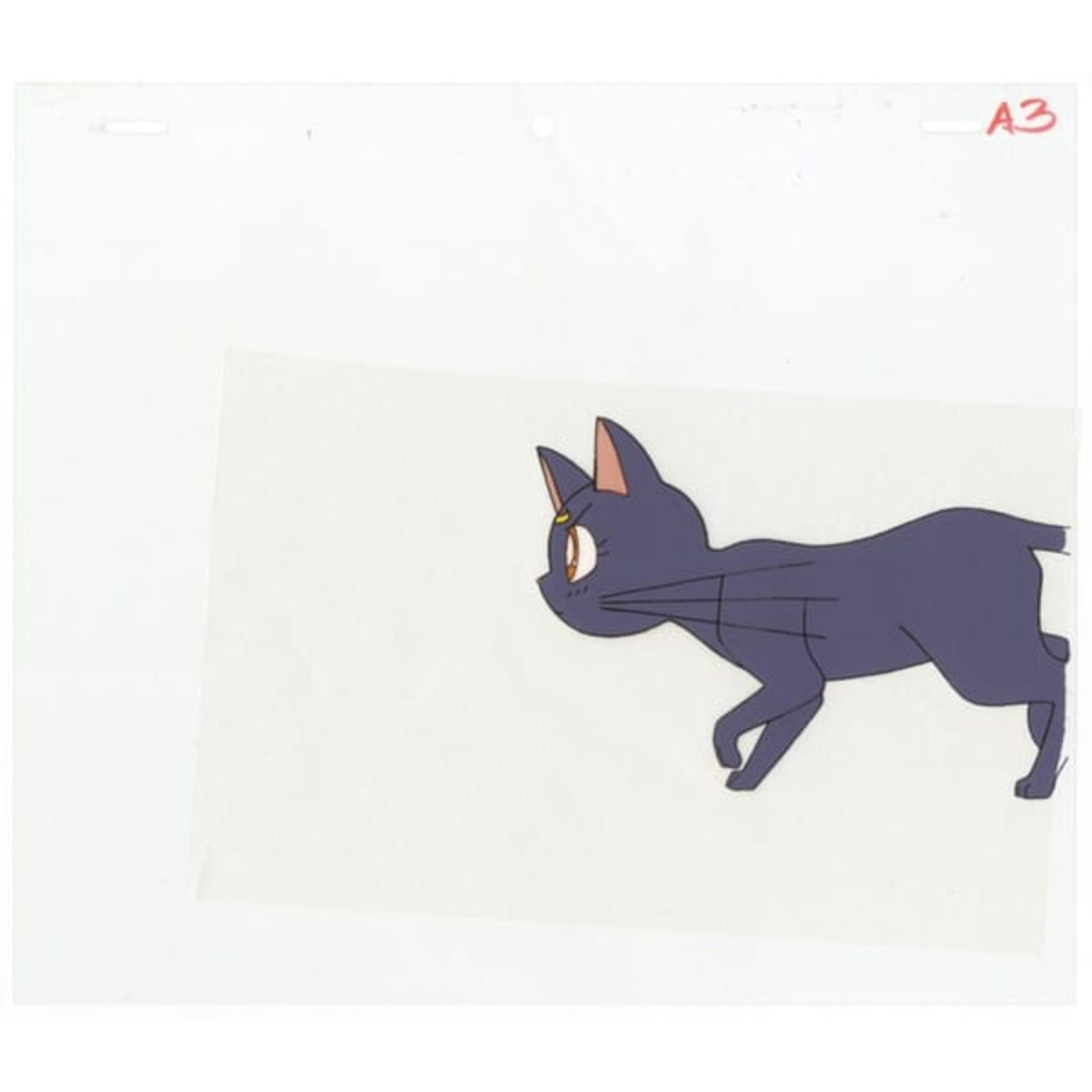 Original Sailor Moon Luna Anime Cel