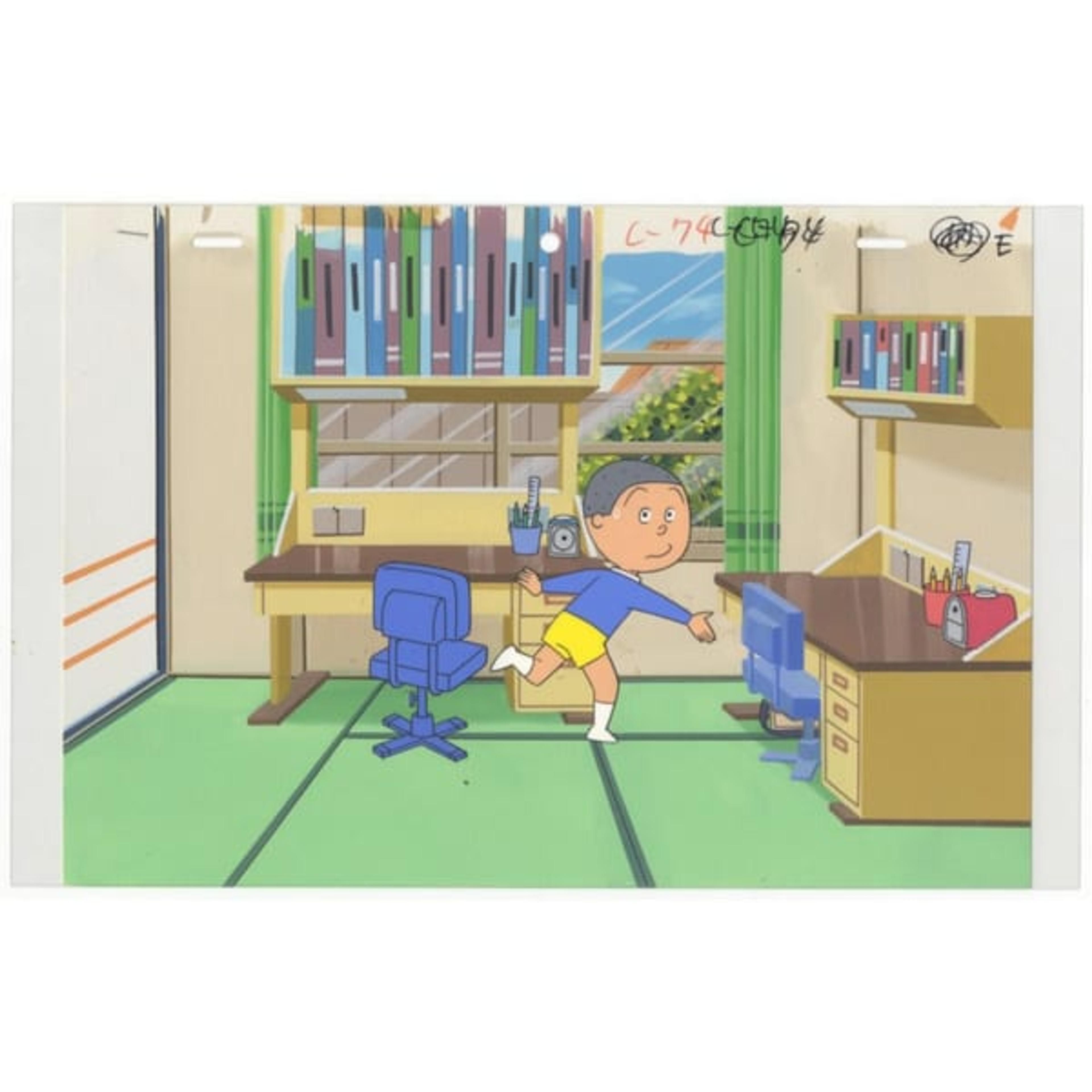 Original Sazae-san Katsuo Isono Anime Cel