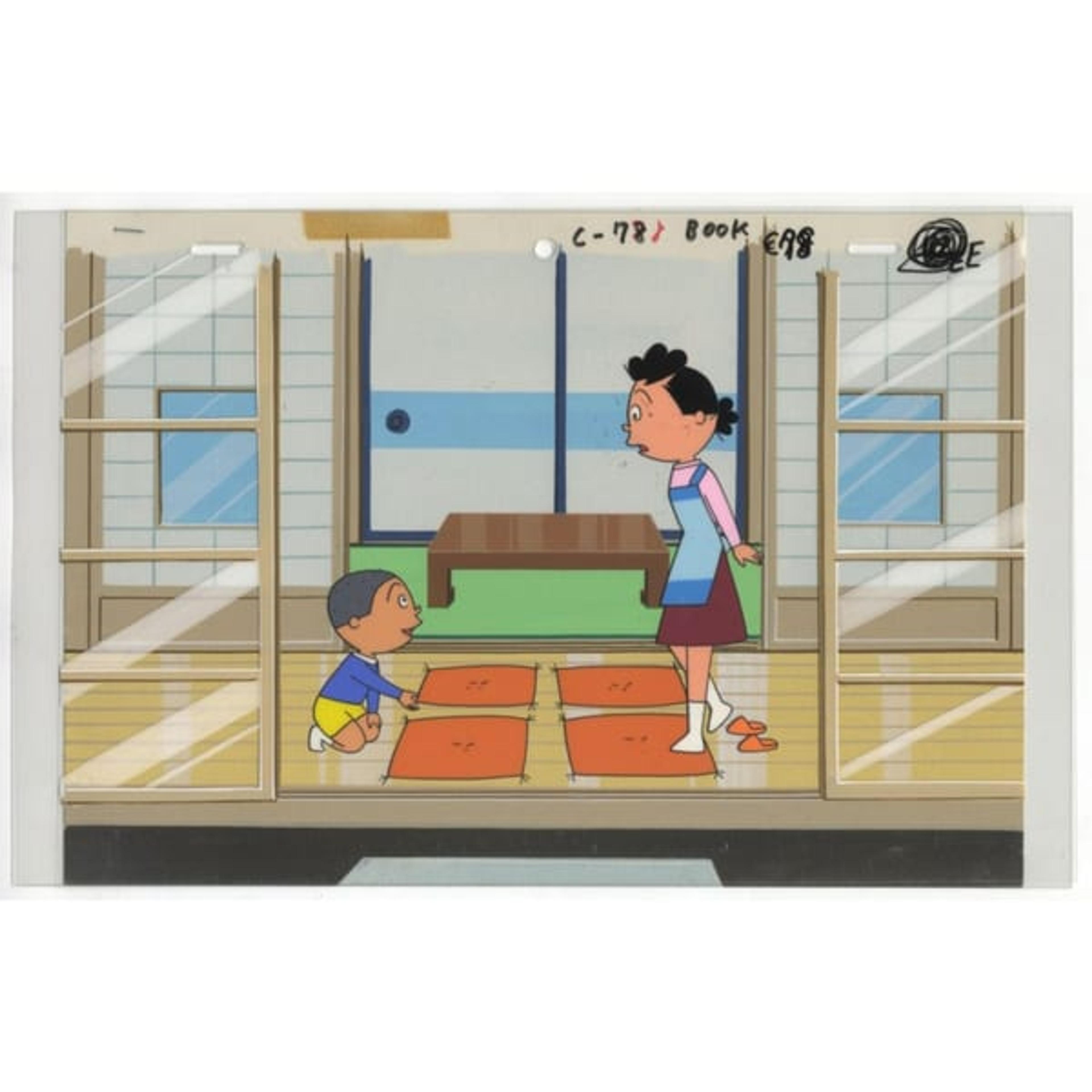 Original Sazae san Anime Cel