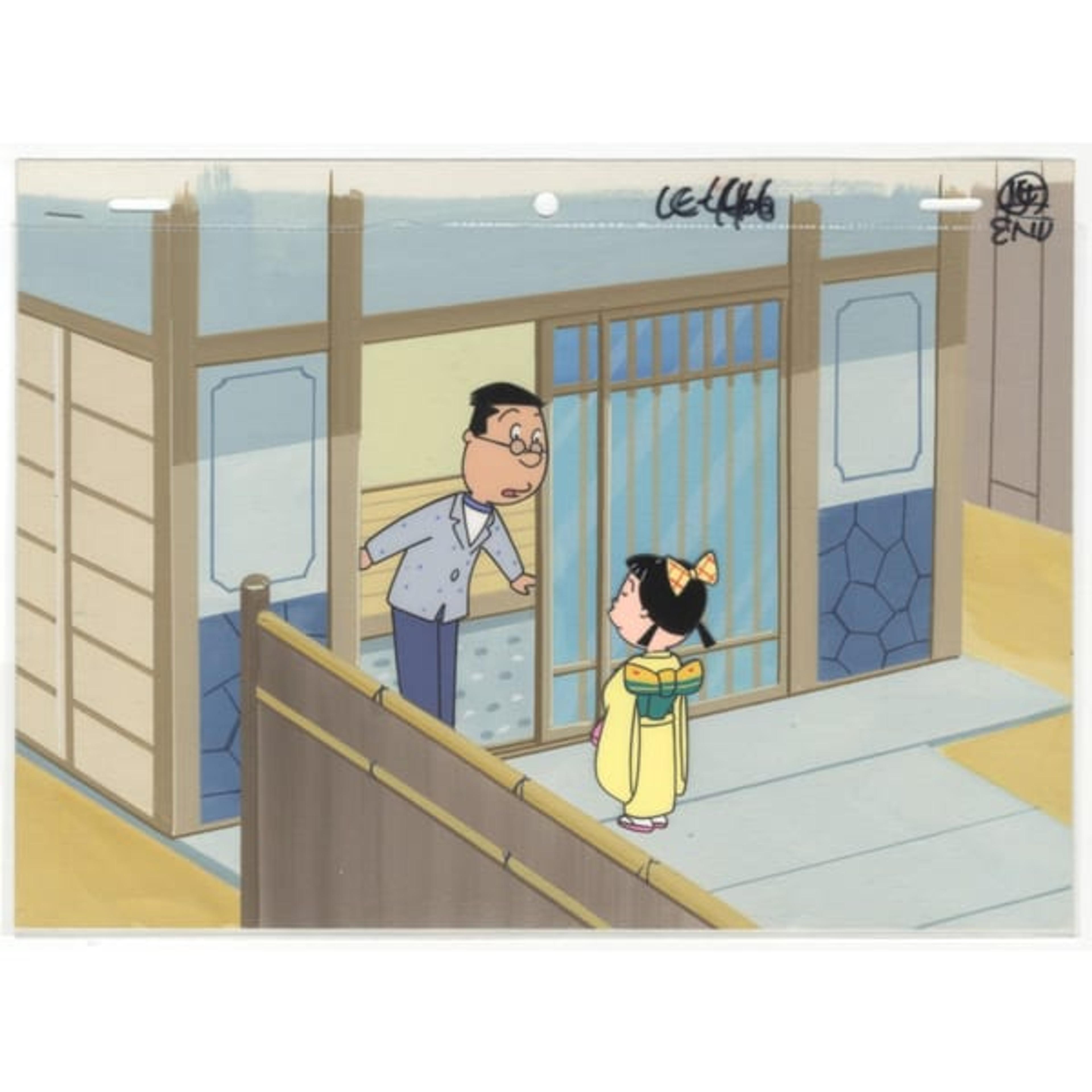 Original Sazae san Anime Cel