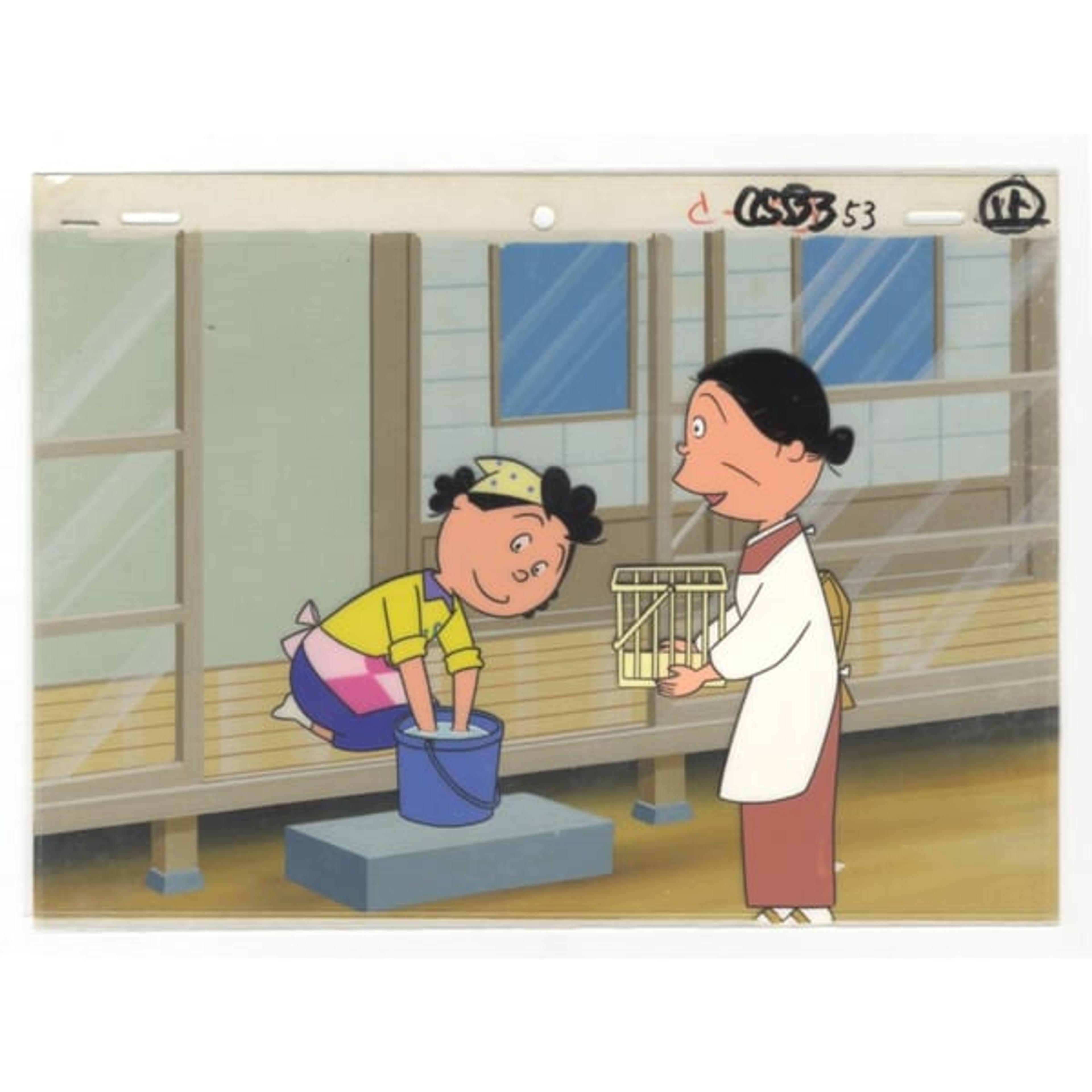 Original Sazae san Anime Cel